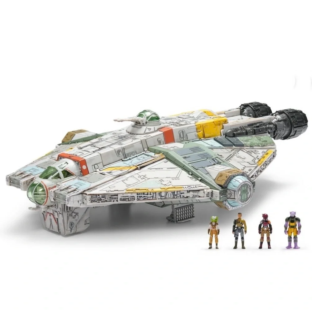 DISNEY STAR WARS Rebels Vehicle Micro Galaxy Ghost with Mini Figures. New !